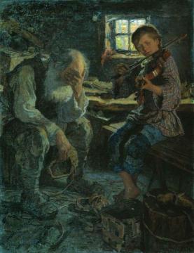 Talent's Admirer Artwork by Nikolai Petrovich Bogdanov-belsky