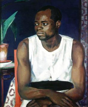 Negro in White Artwork by Francis Campbell Boileau Cadell