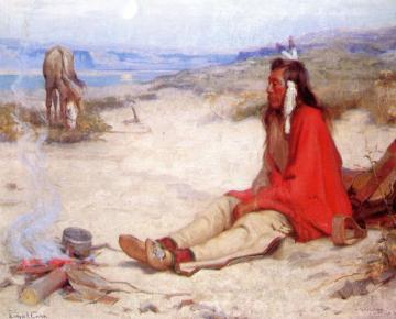 Pawhyumma, Umitilla Indian Artwork by E. Irving Couse