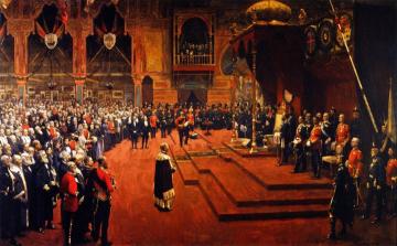 State Visit Of Her Majesty, Queen Victoria, To The Glasgow International Exhibition, 1888 Artwork by Sir John Lavery