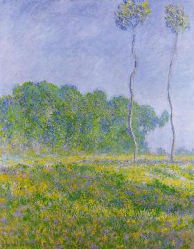 Spring Landscape Artwork by Claude Oscar Monet