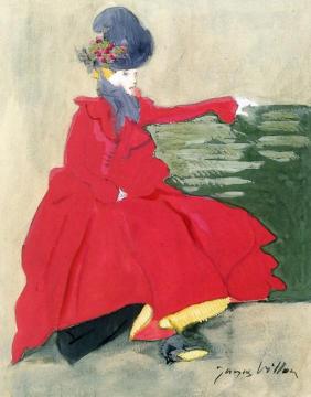 Seated Woman Artwork by Jacques Villon