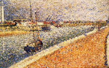 Study for 'The Channel at Grvelines, Petit-Fort-Phillipe Artwork by Georges Seurat