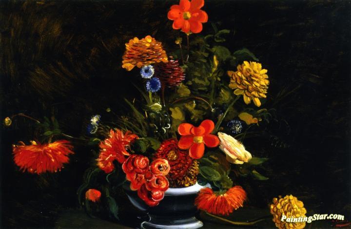 Vase Of Flowers Artwork by Andre Derain