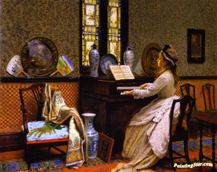 The Chorale Artwork by John Atkinson Grimshaw