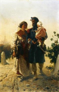 The Return of the Soldier Artwork by Gerolamo Induno