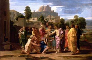 Christ Healing the Blind Artwork by Nicolas Poussin