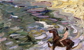 Rider by the Sea Artwork by Franz Marc