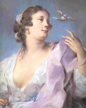 The Four Elements, Wind, Pastel Artwork by Rosalba Carriera