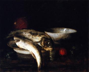 Still Life: Fish Artwork by William Merritt Chase