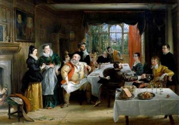 The Principal Characters in 'The Merry Wives of Windsor' by William Shakespeare Artwork by Charles Robert Leslie