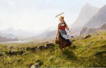 In The Mountains Artwork by Hans Dahl