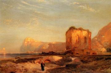 Temple of Venus, Castle of Baiae Artwork by Thomas Moran