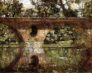 Ilmbrücke in Weimar Artwork by Christian Rohlfs