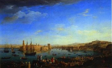 The Port of France, Marseille (Entry) Artwork by Claude-Joseph Vernet