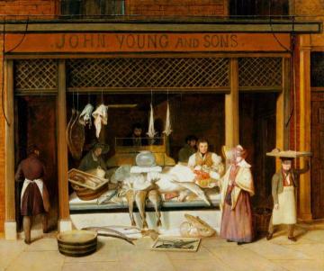 The Fishmonger Shop Artwork by Jacques-Laurent Agasse
