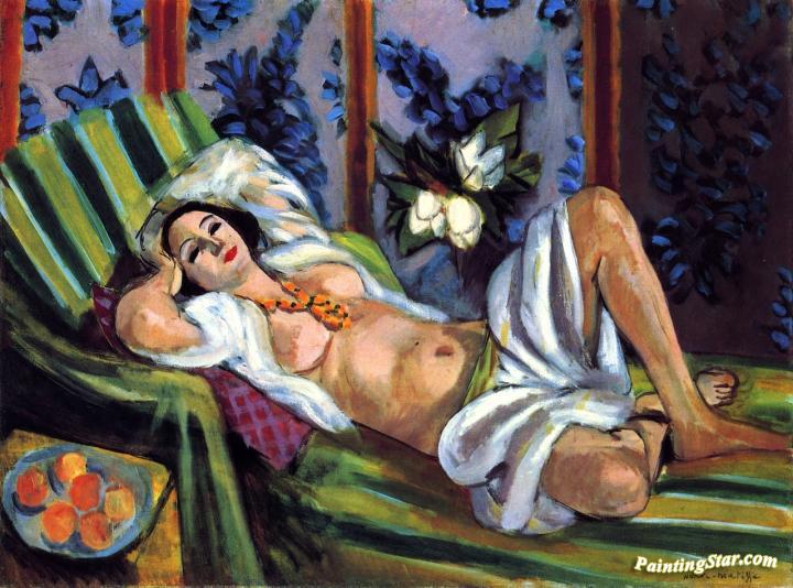 Odalisque With Magnolias Artwork by Henri Matisse