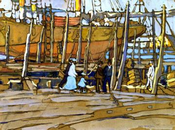 The Dry Dock Artwork by Jane Peterson