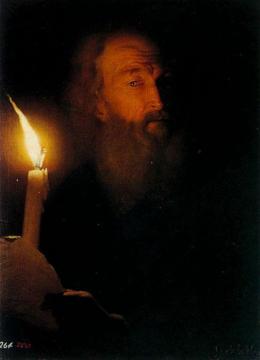 Effect of artificial light Artwork by Godfried Schalcken