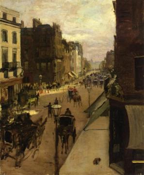 A Street Scene In London Artwork by Jacques Emile Blanche