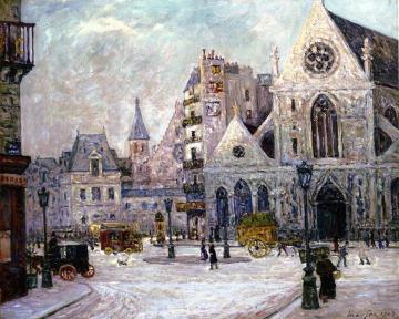 The Church of Saint Nicolas des Champs, rue Saint Martin Artwork by Maxime Maufra
