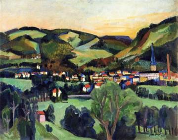 Le Val-d'ajol (vosges) Artwork by Jean Dufy