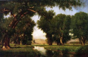 On The Cache La Poudre River, Colorado Artwork by Thomas Worthington Whittredge