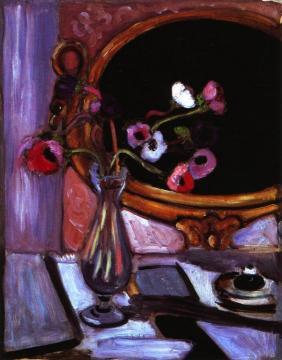 Anemones With A Black Mirror Artwork by Henri Matisse