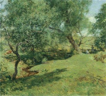 June Pastoral Artwork by Willard Leroy Metcalf