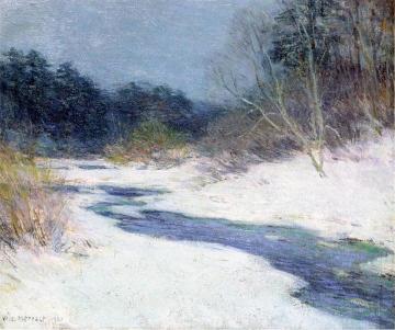 Thawing Brook Artwork by Willard Leroy Metcalf