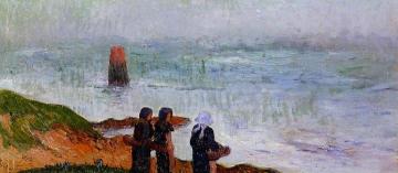 Breton Women by the Sea Artwork by Henry Moret