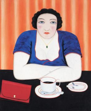 At the Bistro Artwork by Camille Bombois