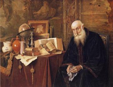 The Learned Old Man Artwork by Alois Heinrich Priechenfried