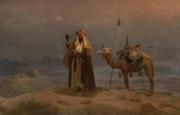 Arabs At Prayer Artwork by Niels Simonsen