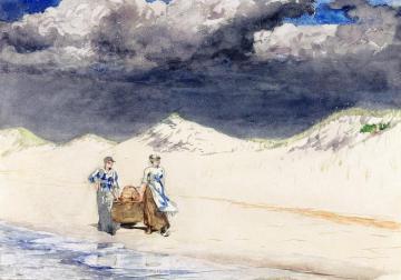 Sand and Sky Artwork by Winslow Homer