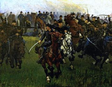 The Charge of the Fifth Regulars at Gaines' Mill, 27th of June, 1862 Artwork by William Trego