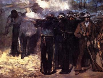 The Execution of the Emperor Maximilian Artwork by Edouard Manet