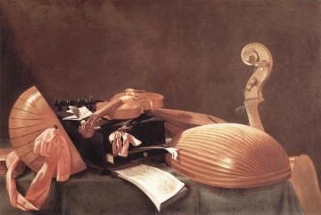 Still-life with Musical Instruments Artwork by Evaristo Baschenis