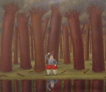 El conquistador Artwork by Fernando Botero