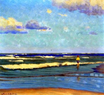 When The Surf Rolls In Artwork by Frank V. Dudley