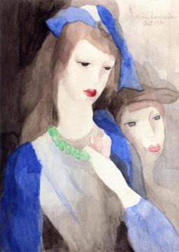 Two Women Artwork by Marie Laurencin