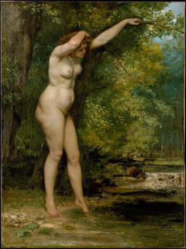 The Young Bather Artwork by Gustave Courbet
