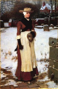 Puritan Maiden Artwork by George Henry Boughton