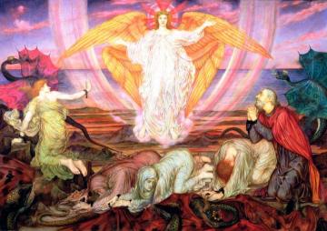 Death Of The Dragon Artwork by Evelyn de Morgan