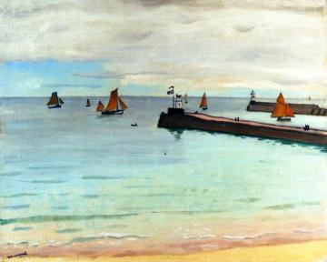 Entrance to the Harbor at Dables d'Olonne Artwork by Albert Marquet