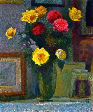 A Bunch Of Flowers Artwork by Cuno Amiet