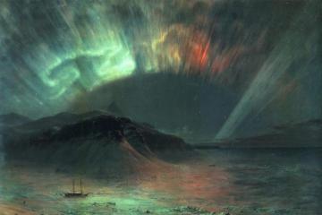 Aurora Borealis Artwork by Frederic Edwin Church