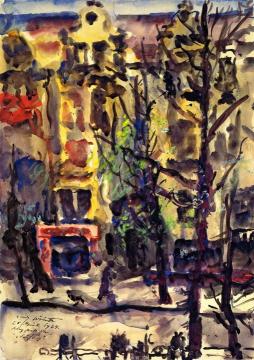 Klopstockstraße, Frühling Artwork by Lovis Corinth