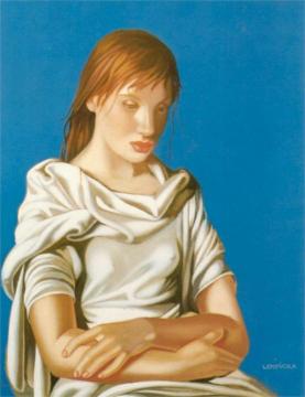 Young Lady with Crossed Arms Artwork by Tamara De Lempicka