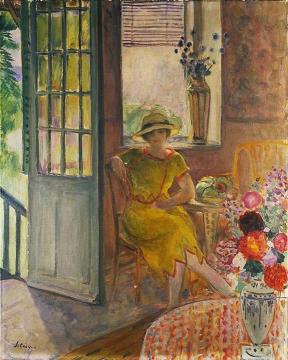 Nono in a Yellow Dress Artwork by Henri Lebasque